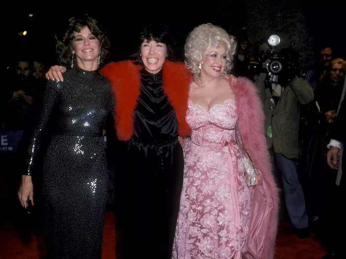 Parton stood out from her "9 to 5" costars at the New York City premiere in 1980.