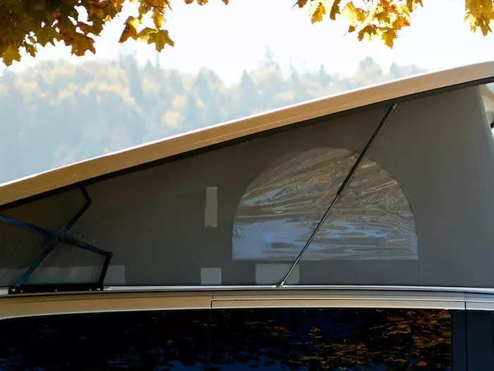 At an additional cost, the conversion can also come with a pop-up roof, extending the height of the camper.