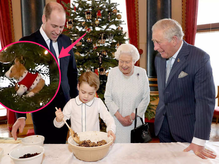 Jackson pointed out that the Christmas tree in the background features corgi ornaments.