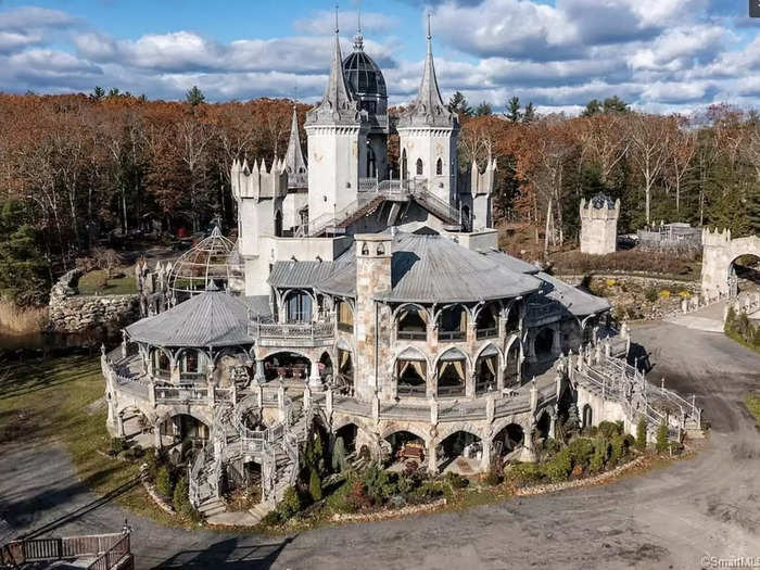 The construction of the Woodstock, CT home cost $4.1 million and took seven years to build. The property also includes 75 acres of land.