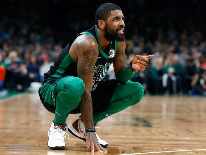 The Cavaliers trade Kyrie Irving to the Celtics in 2017.