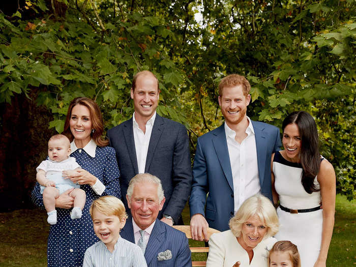 Royal photographer Chris Jackson took a family portrait in honor of Prince Charles