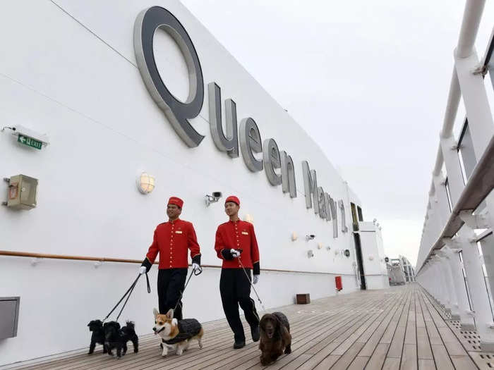 The new and improved luxury Queen Mary 2 was first unveiled in 2004 and remastered for $132 million in 2016. The multi-million dollar investment not only upgraded the passenger areas of the ship, which can accommodate up to 2,691 people, but also expanded the pet kennels.