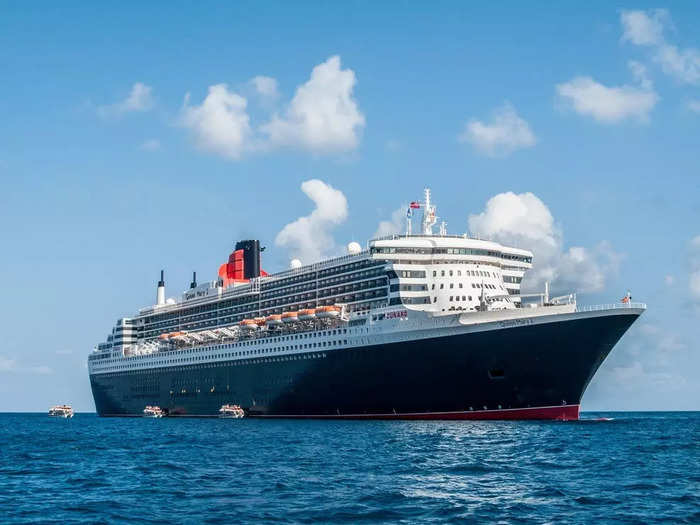 The ocean liner travels between New York and Southhampton, England, and the journey takes a total of seven nights.