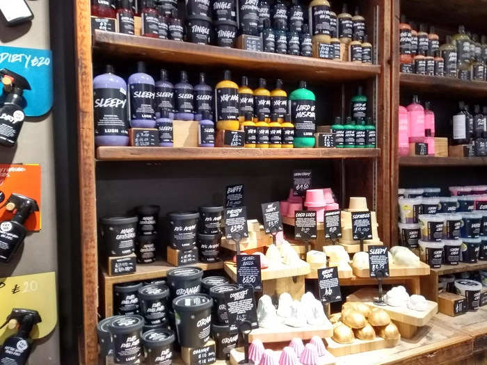 Lush is perhaps best known for its bath bombs, but it sells loads of other products too.