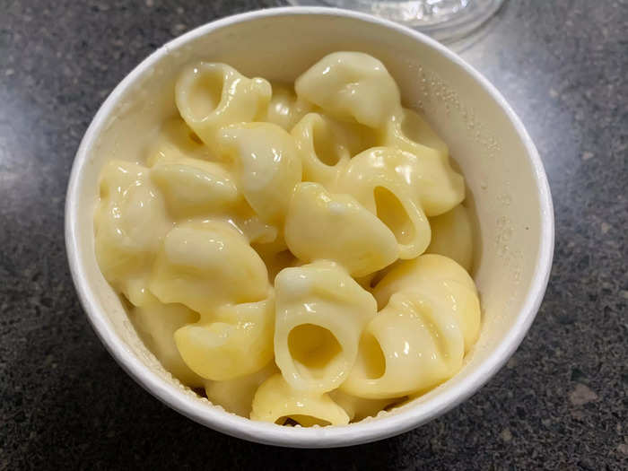 Finally we grabbed an extra side of mac and cheese, because it