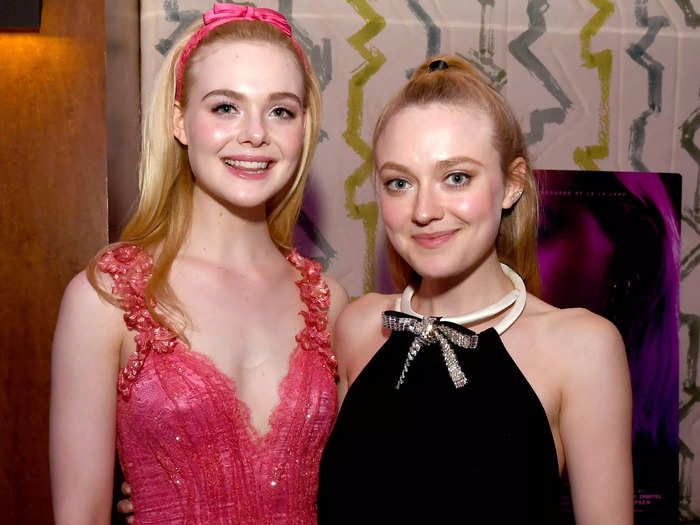 The Fanning sisters play on-screen siblings in WWII drama "The Nightingale."