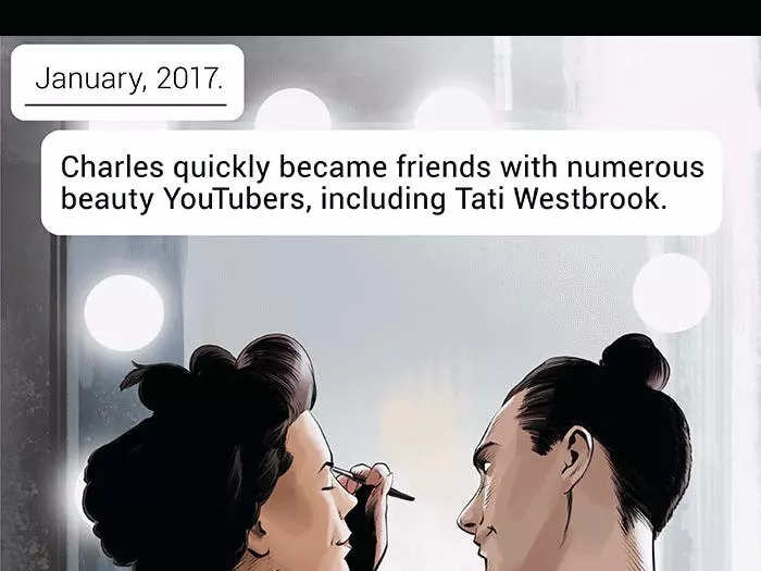 James quickly became friends with a number of beauty YouTubers, including Tati Westbrook. Westbrook was a legend in the YouTube beauty community. She took on the dual role of being Charles’s mentor and parental figure.”   James also became friends with Jeffree Star, one of the YouTube beauty community’s most controversial names. Star was a musician and one-time MySpace celeb that reinvented himself in the YouTube makeup tutorial space.” Soon, James Charles launched his first-ever makeup collection, a collaboration with Morphe. It’s aptly the Sister Collection. He became a sensation