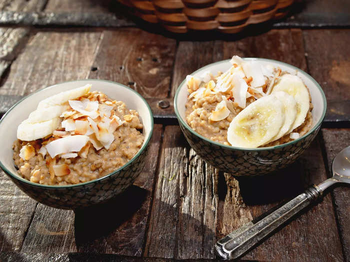 Whole grains like steel-cut oats and barley