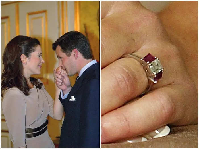 Crown Prince Frederik of Denmark proposed to Mary Elizabeth Donaldson in 2003 with a ring that symbolized the country