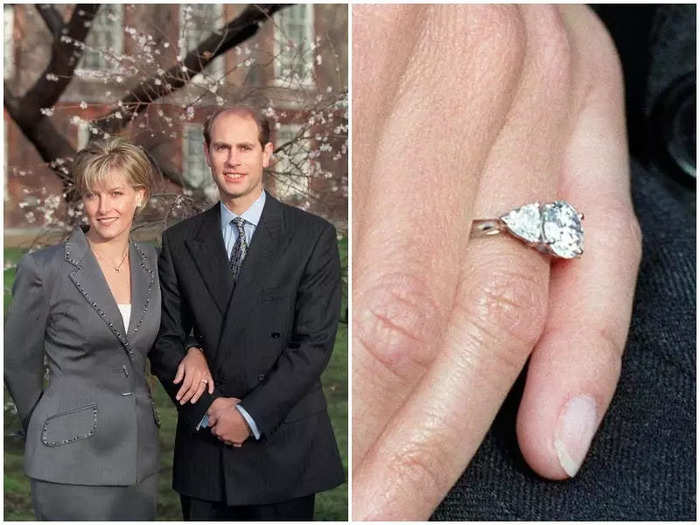 Prince Edward also proposed to his bride, Sophie Rhys-Jones, with a ring from a Garrard