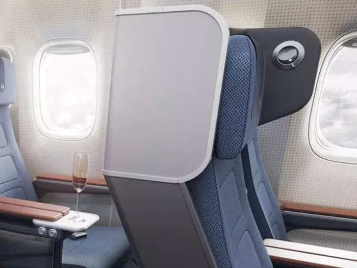 The sleek new seats offer comfort and privacy, featuring a barrier that shields each seat from each other and the aisle.