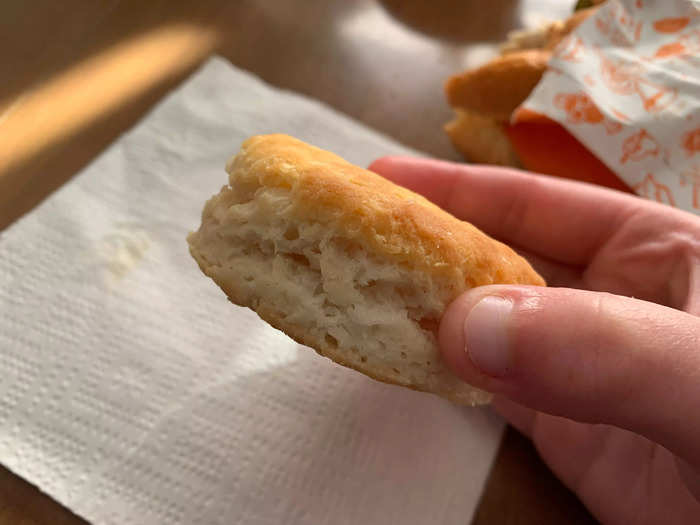 I never leave Popeyes without ordering a biscuit on the side.