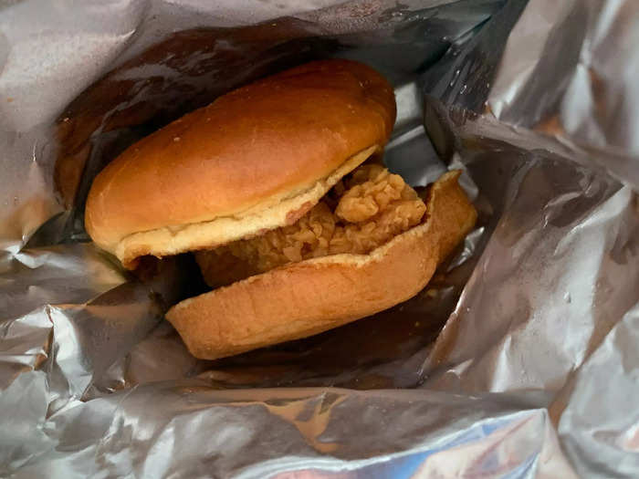Service might disappoint, but the spicy chicken sandwich never does.