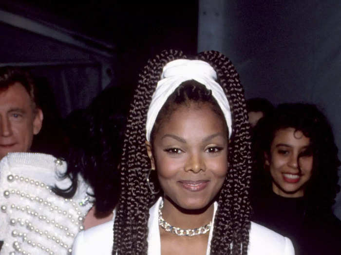 Jackson was a vision of white at the Grammy Awards in 1993.