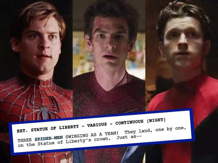 The script confirms that the plural of Spider-Man is Spider-Men.