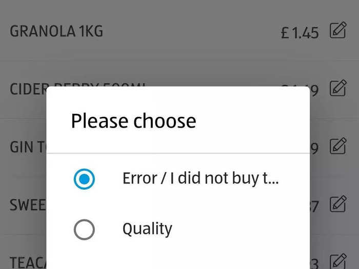 ... where you could say why you wanted to get a refund.