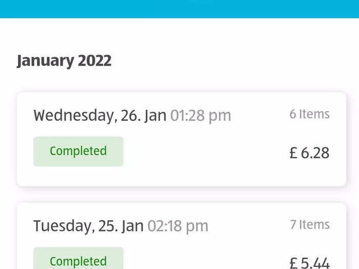The app allows you to view all your recent receipts from the store, which I thought would be quite handy for budgeting.