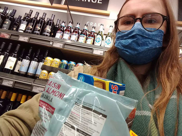 Though there were baskets available, most people put their shopping straight in reusable bags they had brought with them. I did this the first time, which made me feel a little bit like I was stealing, and carried my items the second time.