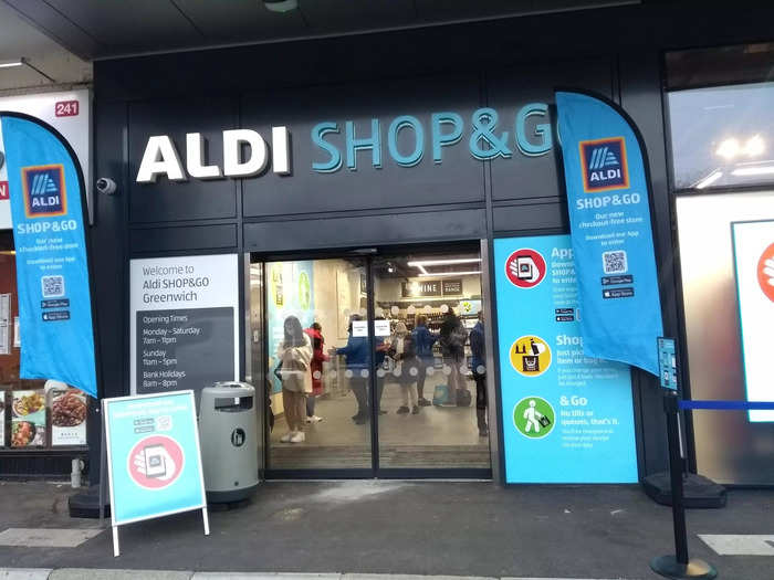 Aldi has opened its first-ever contactless store.