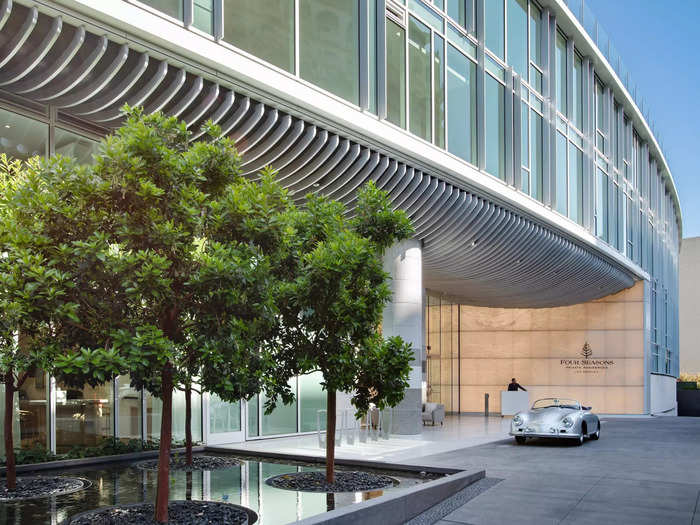 Luckily, the "paparazzi-proof" Four Seasons Private Residences Los Angeles has valet parking, underground parking with direct access to the condos, and private garages, according to the Wall Street Journal.