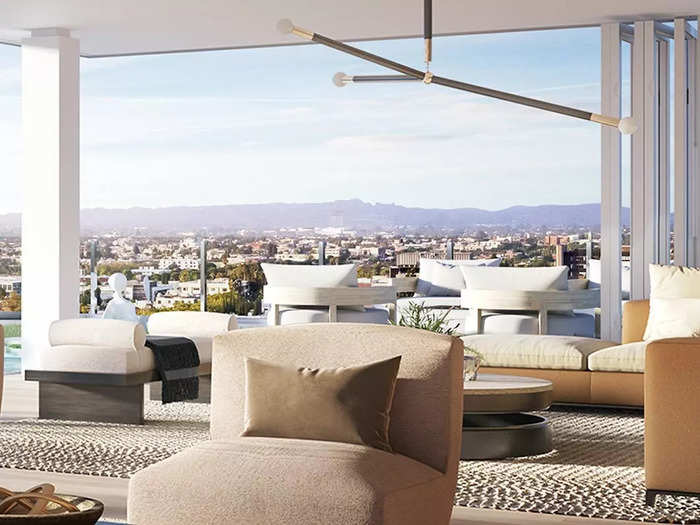 The sprawling "One LA" penthouse is located inside the newly completed Four Seasons Private Residences Los Angeles near Beverly Hills.