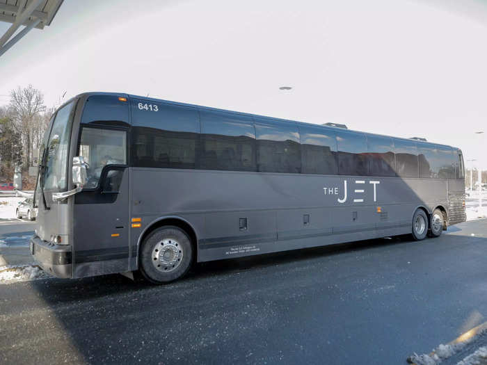 The driver detoured for the passengers to take a quick restroom break halfway through our ride. And shortly after, the coach