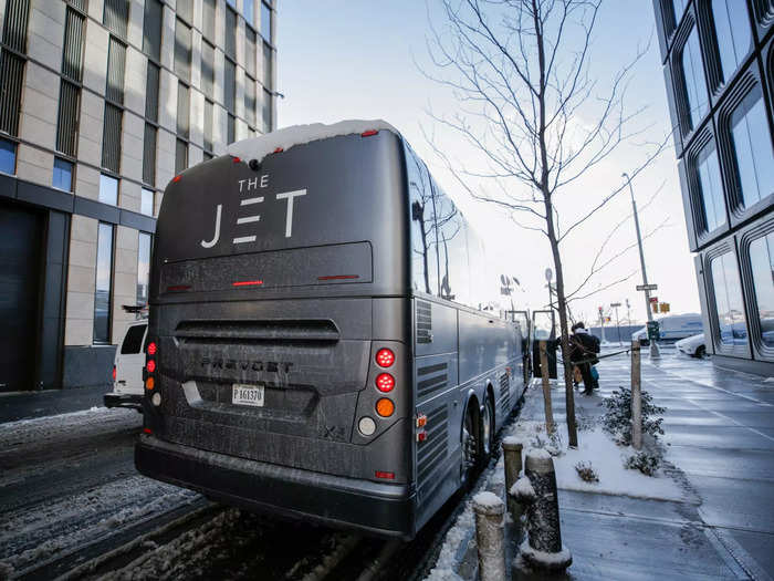 Instead, it operates outdoor curbside pickup and dropoff at Metro Center in Washington DC and Hudson Yards in Manhattan, making the boarding process feel safe and seamless.