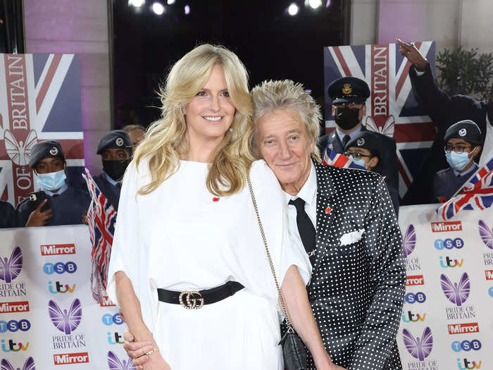 At 5 foot 10, Rod Stewart is 3 inches shorter than his wife, Penny Lancaster, who is 6 foot 1.