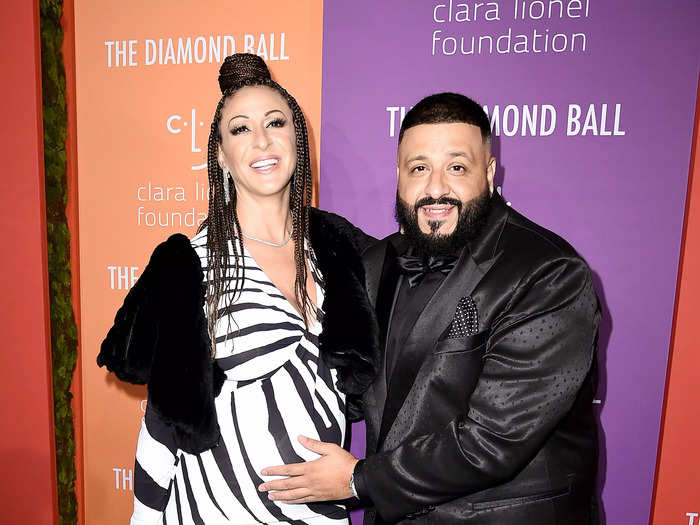 At 5 foot 7, DJ Khaled is slightly shorter than his 5-foot-8 wife, Nicole Tuck.