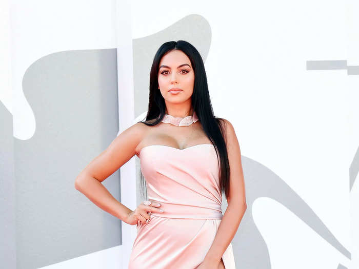 Rodriguez attended a movie premiere at the 2020 Venice Film Festival in a strapless pink dress with a thigh-high slit.