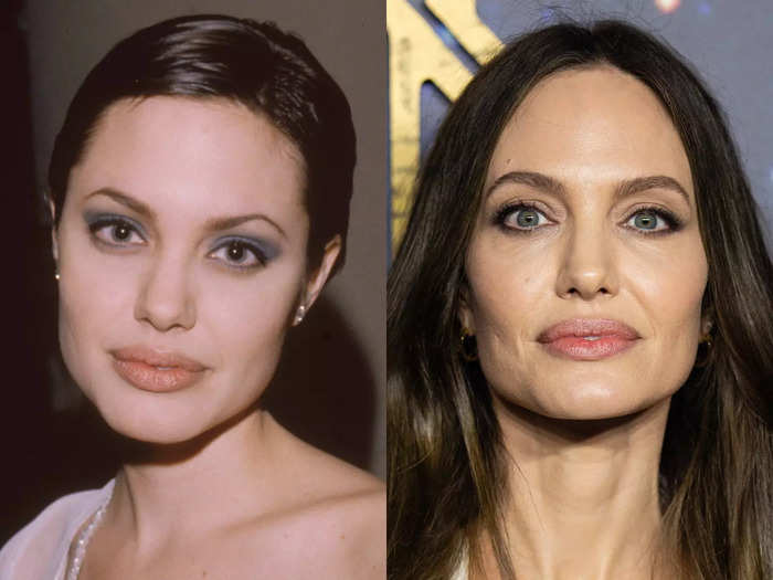 Angelina Jolie participated in the unfortunate "sperm brows" trend.