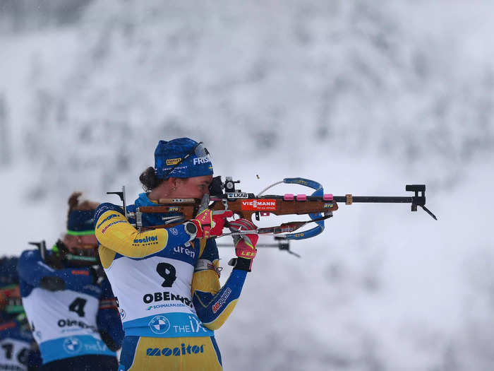 1/9: Swedish biathlete Hanna Oeberg competes in an event at the IBU World Cup Biathlon Oberhof in Germany.