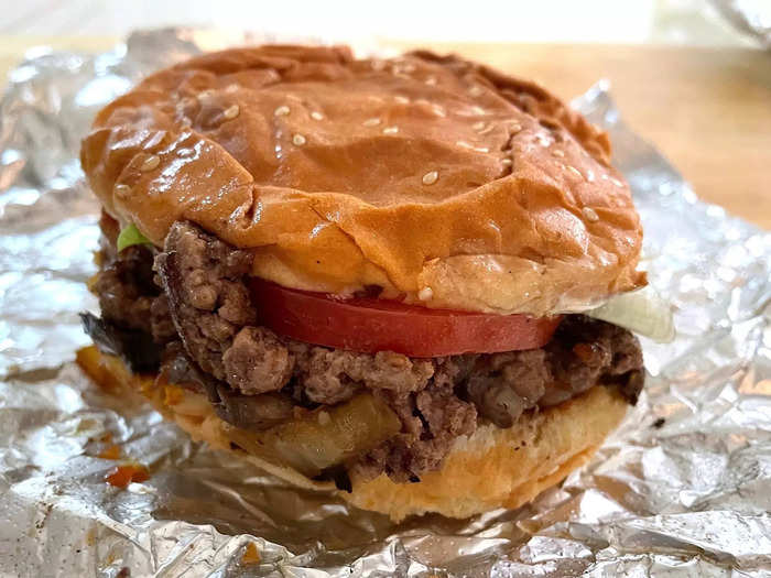 But there was still time for Five Guys to redeem itself, and it definitely did with the "All The Way" burger.