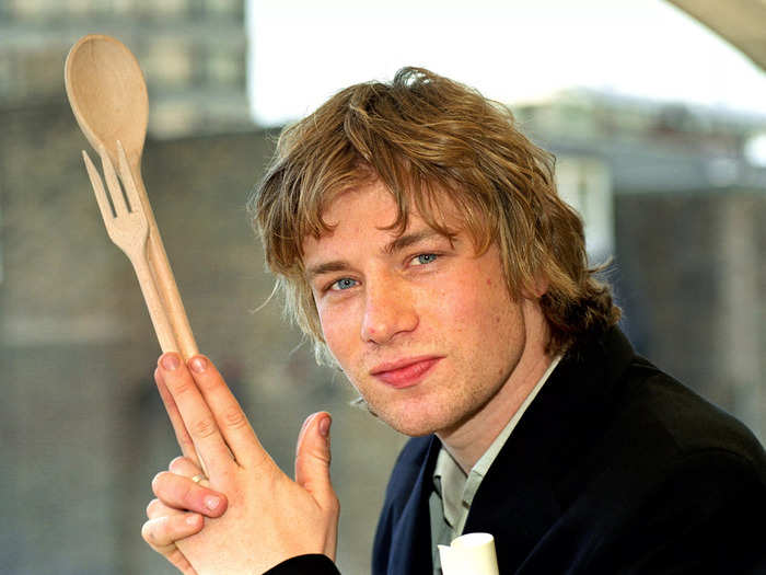 British celebrity chef Jamie Oliver shot to fame with the release of his first cooking show, "The Naked Chef," in 1999.