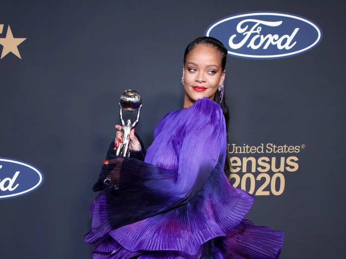 She looked like a whimsical flower at the 51st Annual NAACP Image Awards in February 2020.