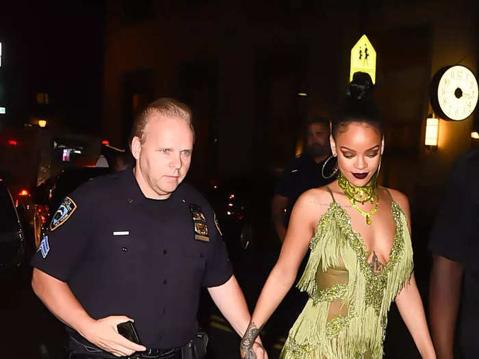 The singer made the streets her runway on her way to a VMAs after-party in August 2016.