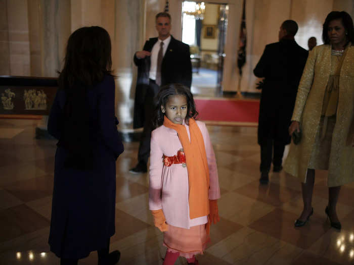 At 7 years old, Sasha Obama was the youngest child to live in the White House since John F. Kennedy Jr.