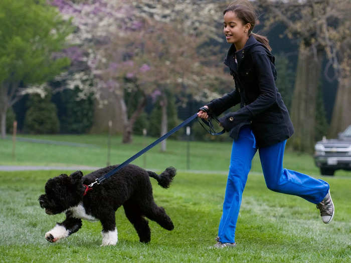 Malia Obama was 10 years old when President Barack Obama took office.