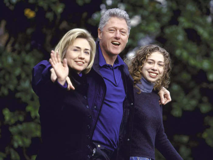 Chelsea Clinton was 12 years old when Bill Clinton entered the White House.