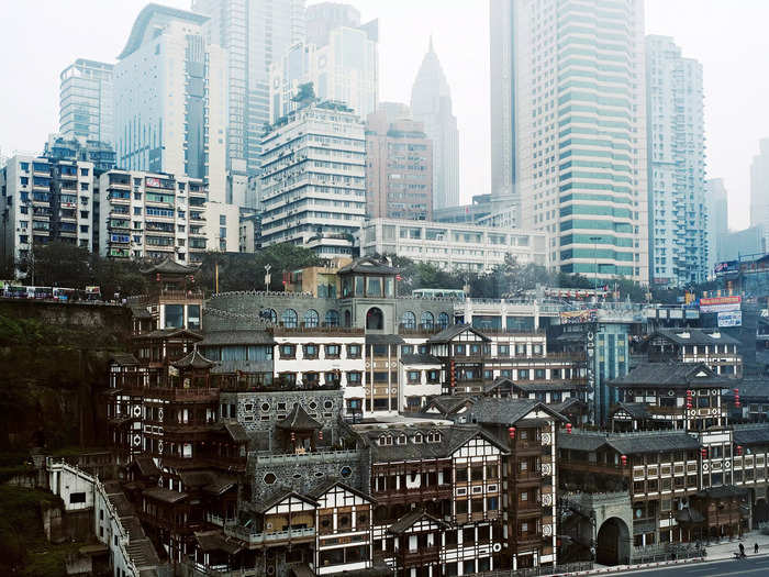 This is Chongqing, the largest megacity in China. While it covers roughly the same land area as South Carolina, it