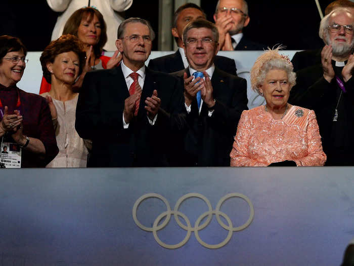 The Queen formally declared the games open at The London 2012 Summer Olympics, after participating in a comedy sketch with Daniel Craig as James Bond.