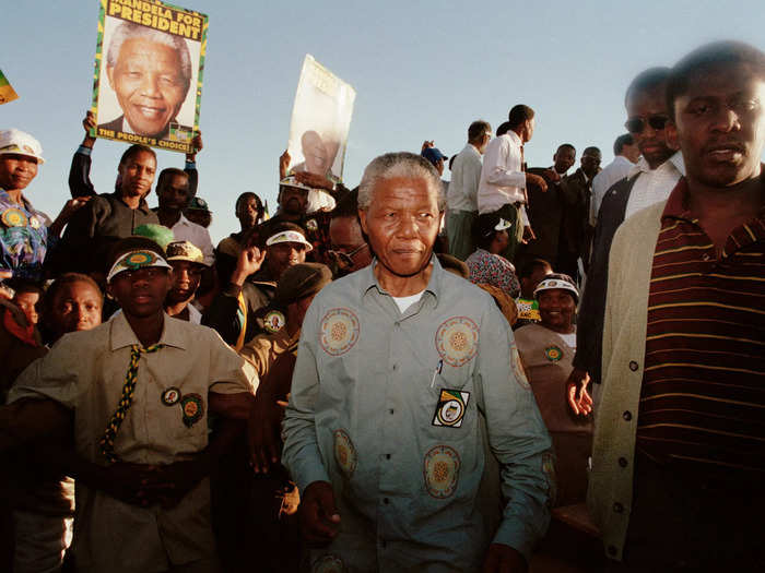 In 1994, Nelson Mandela was elected South Africa