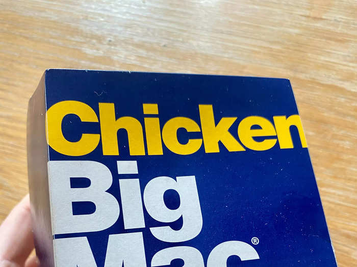 The Chicken Big Mac was launched in Australia in 2017 and I