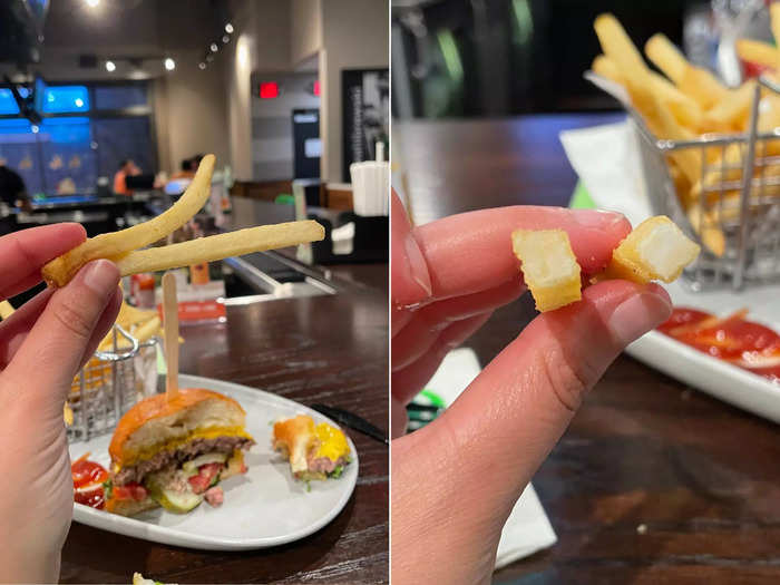 My burger came with fries, which were good but not amazing, in my opinion.