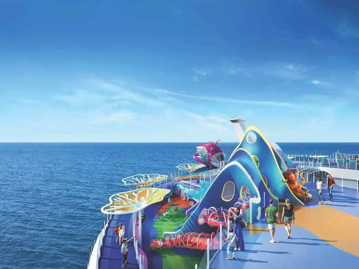 Like other Royal Caribbean ships, the Wonder is full of entertainment for young guests, like the Youth Zone neighborhood designed for infants, children, and teenagers.