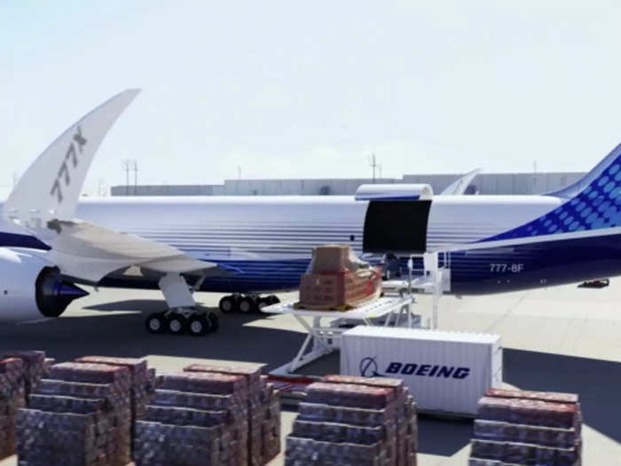 According to Airbus, the cargo plane has a payload capacity of 109 tonnes, compared to the 777-8F