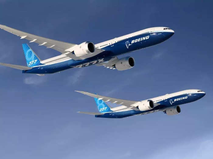 The plane is part of the 777X family that includes two passenger variants, the 777-8 and the 777-9.