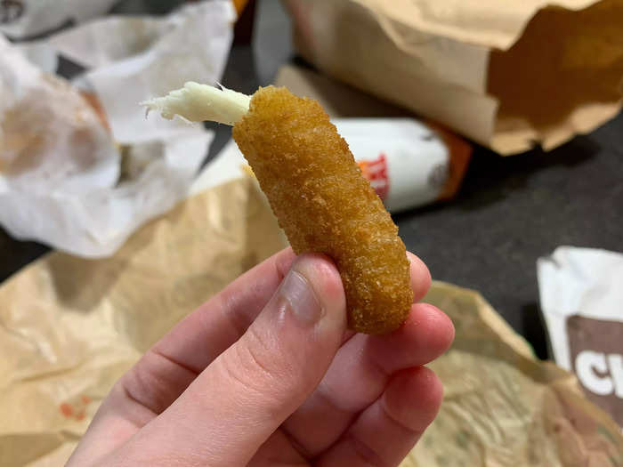 Mozzarella sticks could definitely be a reason to pick Burger King over a rival chain for a midday treat.