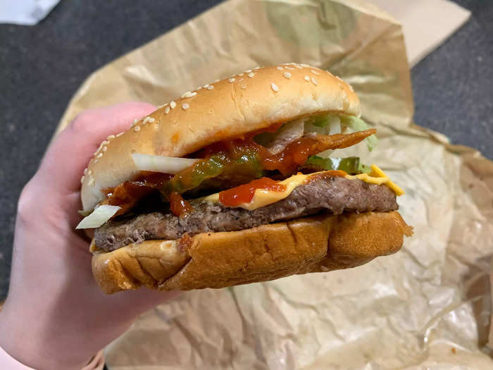 The Whopper, one of Burger King